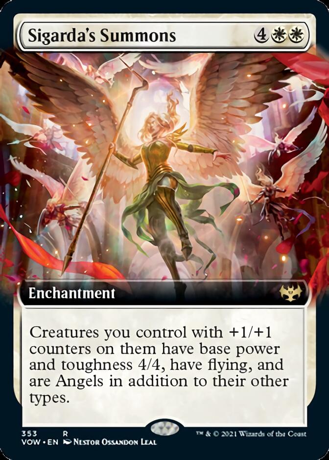 Sigarda's Summons (Extended Art) [Innistrad: Crimson Vow] | L.A. Mood Comics and Games