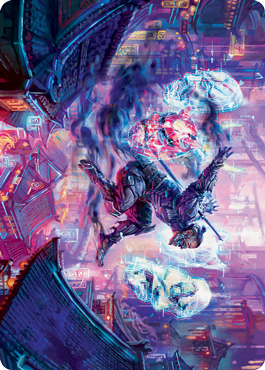 Thousand-Faced Shadow Art Card [Kamigawa: Neon Dynasty Art Series] | L.A. Mood Comics and Games