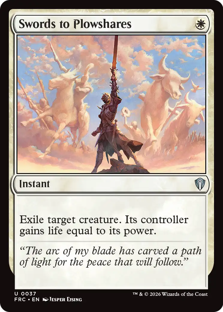 Swords to Plowshares [Reality Fracture Commander] | L.A. Mood Comics and Games