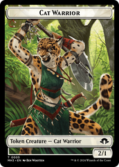 Eldrazi Spawn // Cat Warrior Double-Sided Token [Modern Horizons 3 Tokens] | L.A. Mood Comics and Games