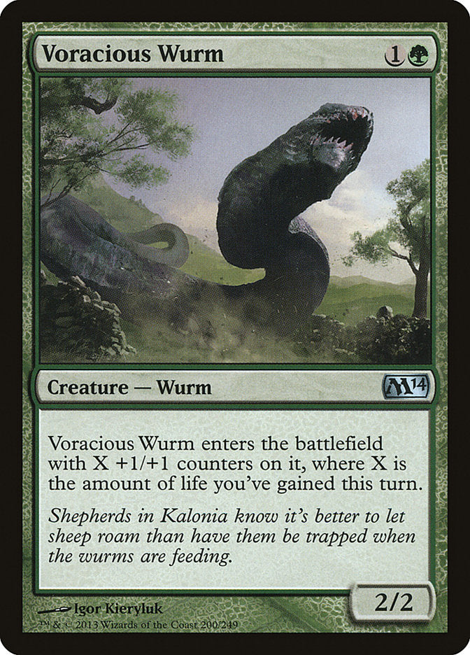 Voracious Wurm [Magic 2014] | L.A. Mood Comics and Games