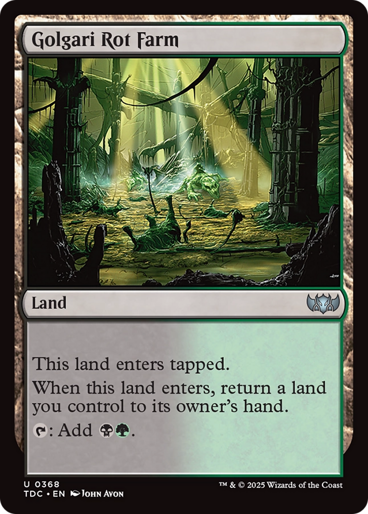 Golgari Rot Farm [Tarkir: Dragonstorm Commander] | L.A. Mood Comics and Games