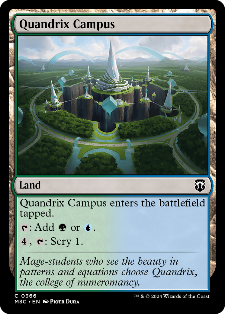 Quandrix Campus (Ripple Foil) [Modern Horizons 3 Commander] | L.A. Mood Comics and Games