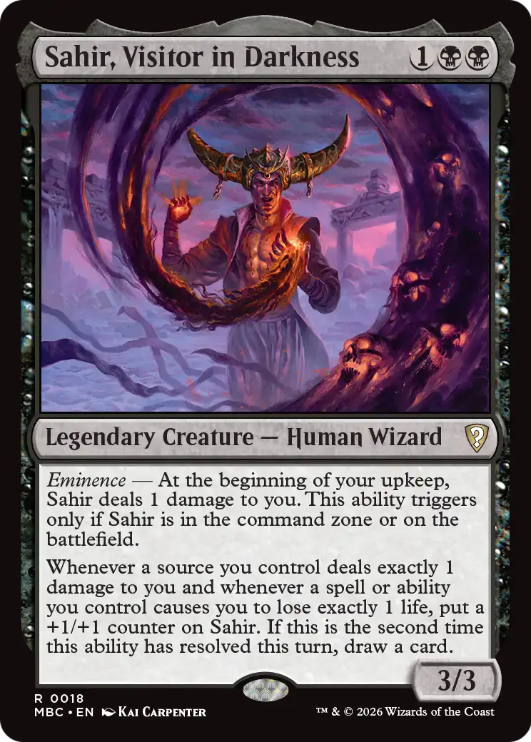 Sahir, Visitor in Darkness [Mystery Booster: Commander Edition] | L.A. Mood Comics and Games