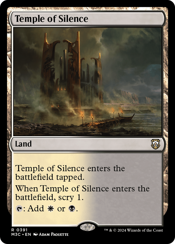 Temple of Silence (Ripple Foil) [Modern Horizons 3 Commander] | L.A. Mood Comics and Games