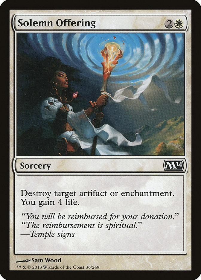 Solemn Offering [Magic 2014] | L.A. Mood Comics and Games