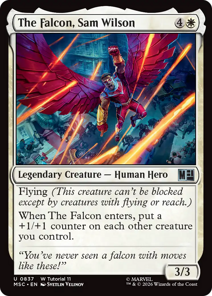 The Falcon, Sam Wilson (0837) [Marvel Super Heroes Commander] | L.A. Mood Comics and Games
