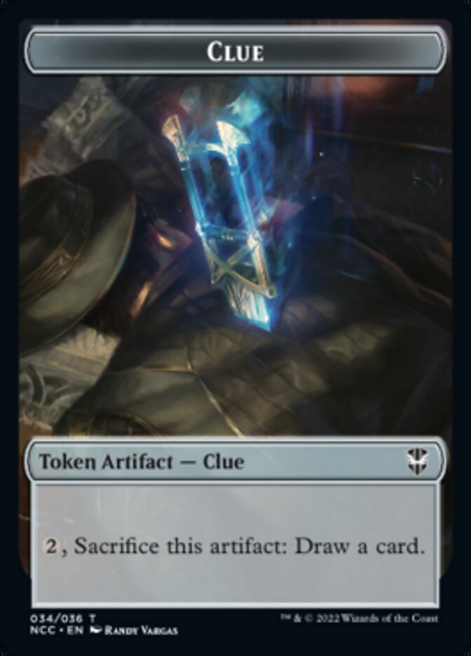 Tentacle // Clue Double-Sided Token [Streets of New Capenna Commander Tokens] | L.A. Mood Comics and Games