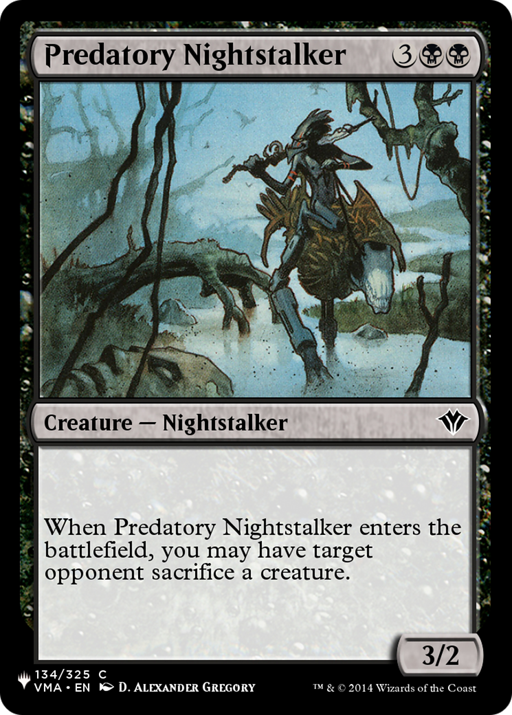 Predatory Nightstalker [The List Reprints] | L.A. Mood Comics and Games