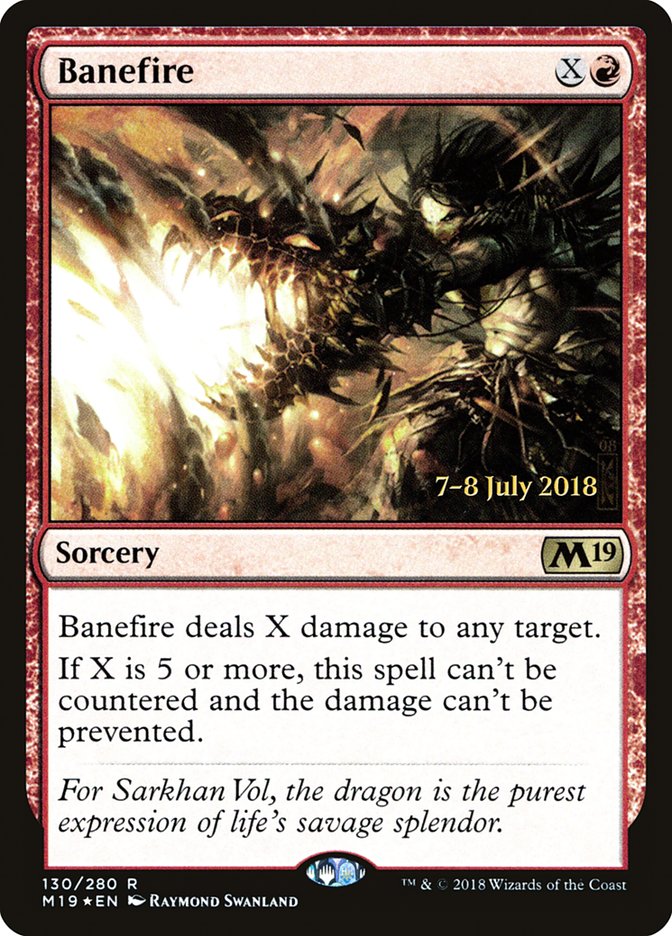 Banefire [Core Set 2019 Prerelease Promos] | L.A. Mood Comics and Games