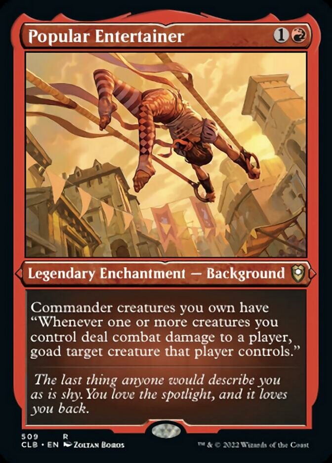 Popular Entertainer (Foil Etched) [Commander Legends: Battle for Baldur's Gate] | L.A. Mood Comics and Games