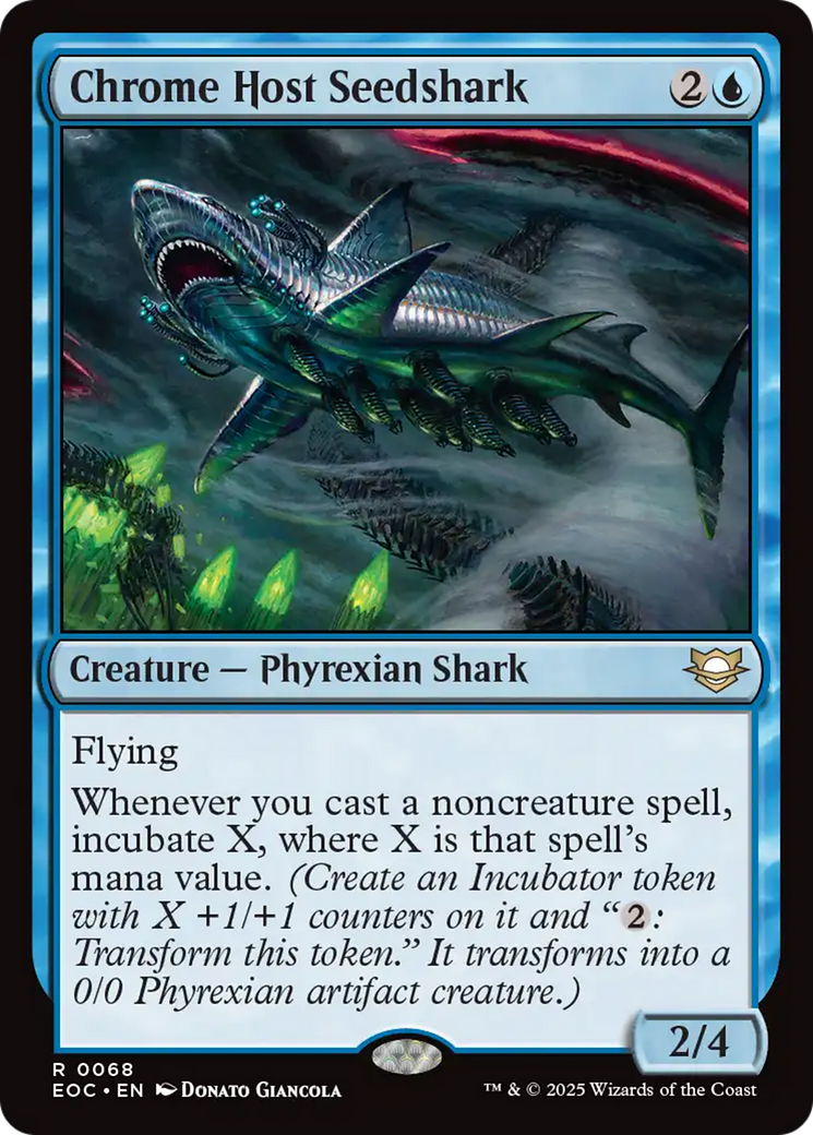 Chrome Host Seedshark [Edge of Eternities Commander] | L.A. Mood Comics and Games