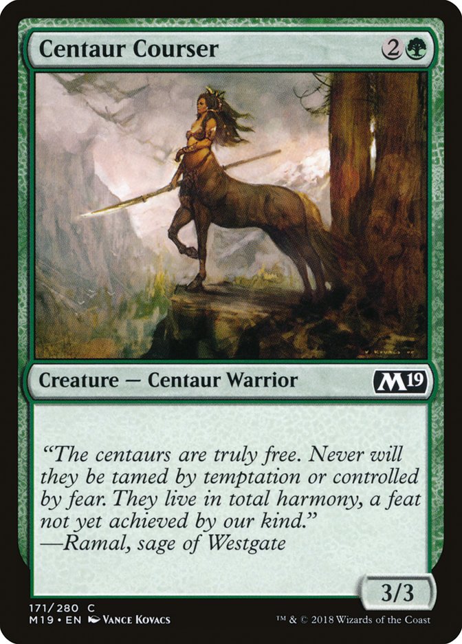 Centaur Courser [Core Set 2019] | L.A. Mood Comics and Games