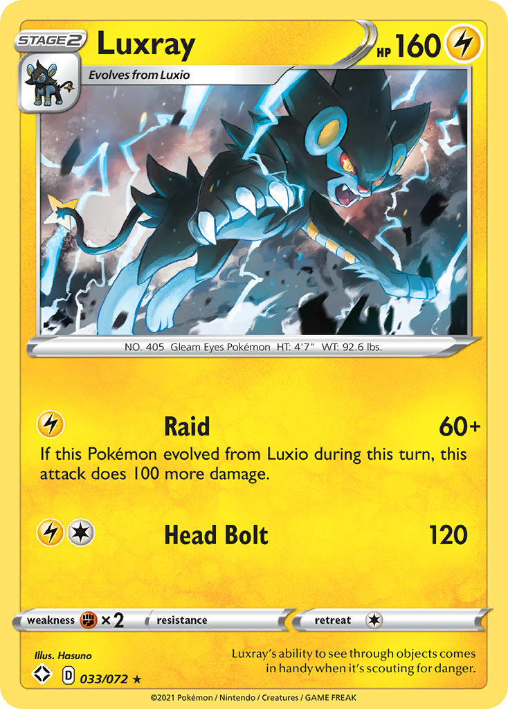 Luxray (033/072) [Sword & Shield: Shining Fates] | L.A. Mood Comics and Games