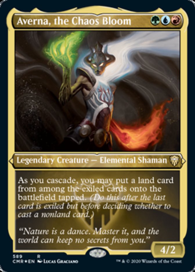Averna, the Chaos Bloom (Etched) [Commander Legends] | L.A. Mood Comics and Games