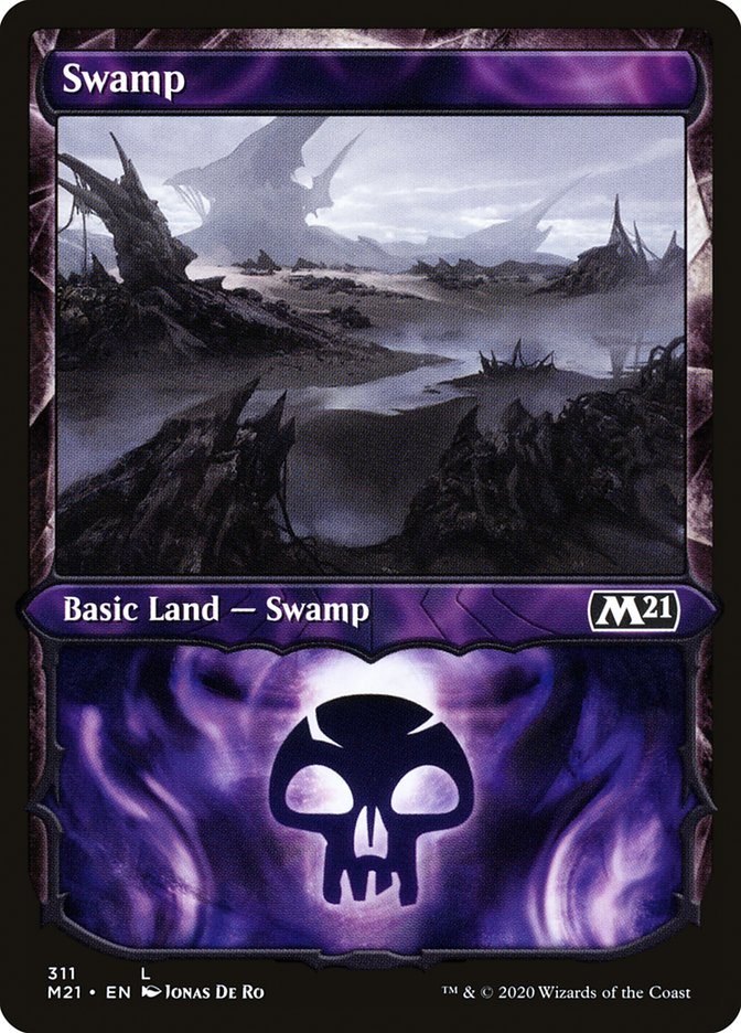 Swamp (311) (Showcase) [Core Set 2021] | L.A. Mood Comics and Games