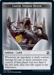 Spider // Lolth, Spider Queen Emblem Double-Sided Token [Dungeons & Dragons: Adventures in the Forgotten Realms Tokens] | L.A. Mood Comics and Games