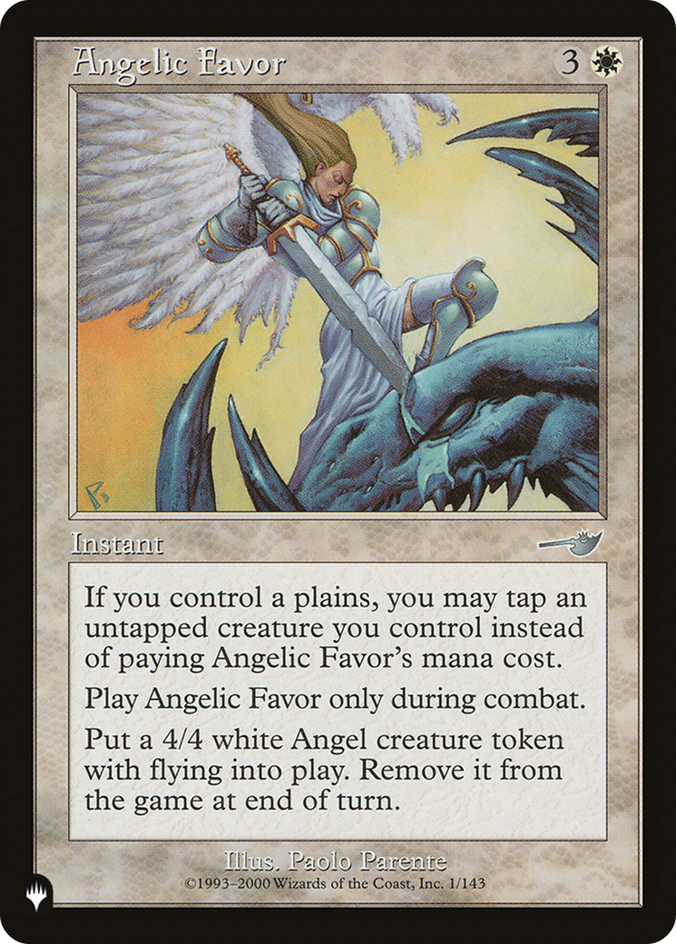 Angelic Favor [The List Reprints] | L.A. Mood Comics and Games