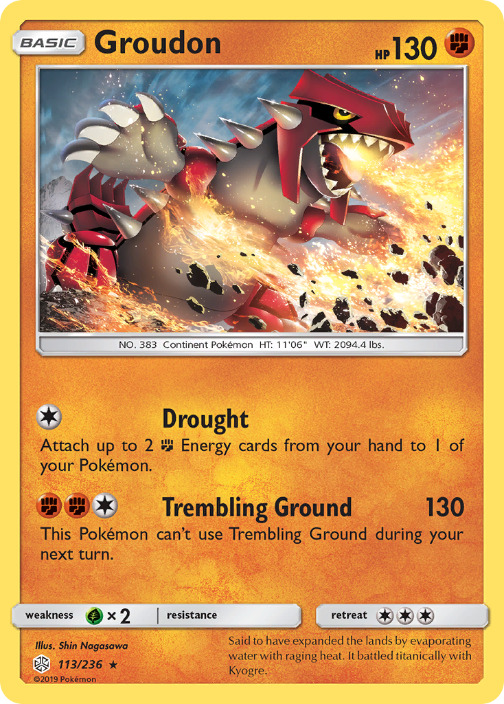 Groudon (113/236) [Sun & Moon: Cosmic Eclipse] | L.A. Mood Comics and Games