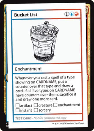 Bucket List (2021 Edition) [Mystery Booster Playtest Cards] | L.A. Mood Comics and Games