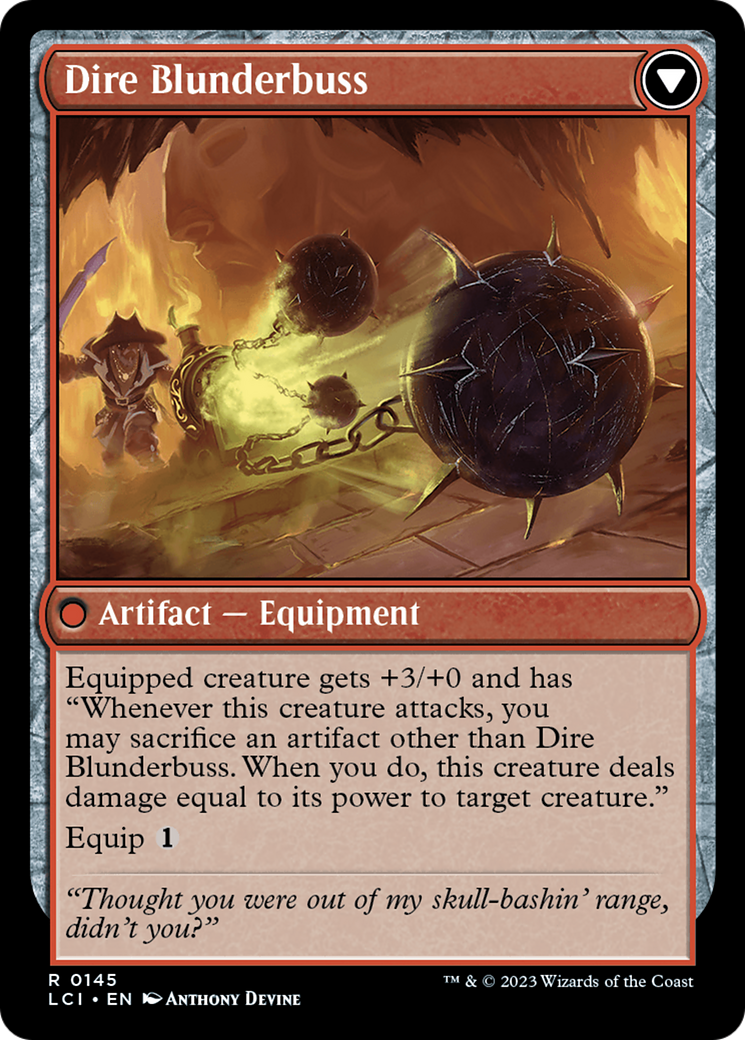 Dire Flail // Dire Blunderbuss [The Lost Caverns of Ixalan Prerelease Cards] | L.A. Mood Comics and Games