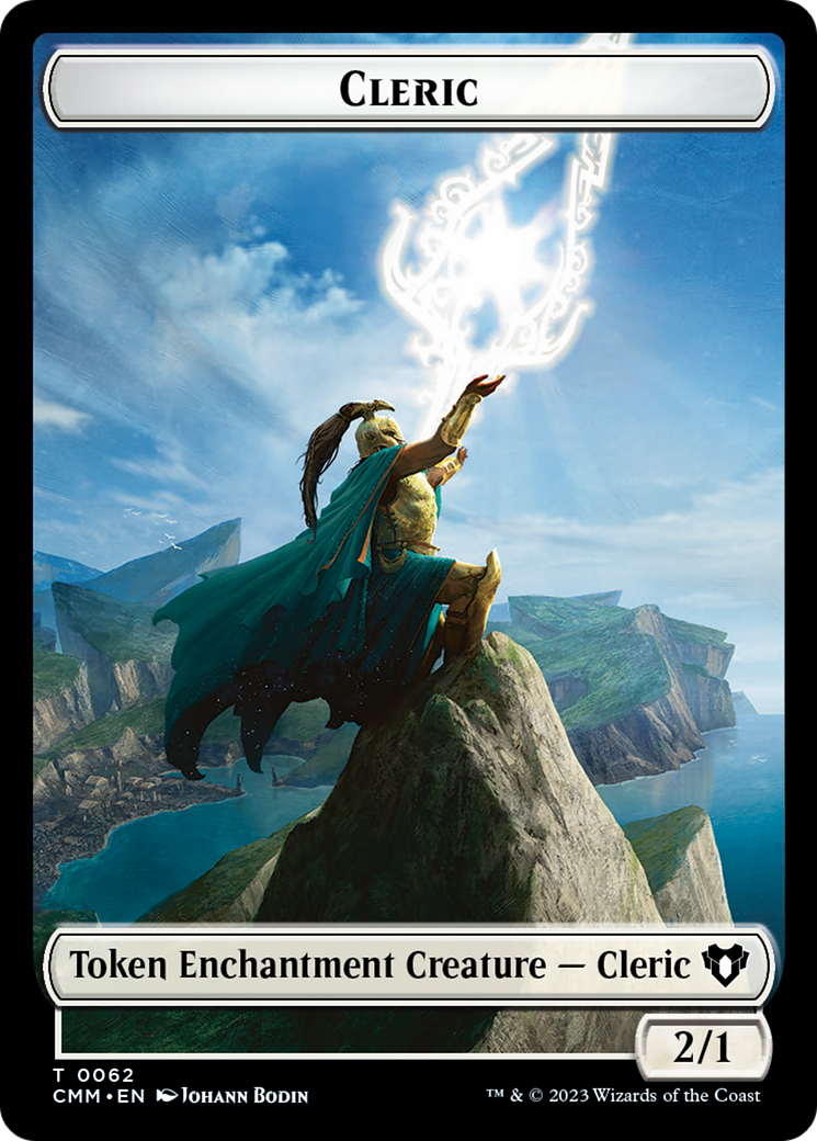 Elf Warrior // Cleric Double-Sided Token [Commander Masters Tokens] | L.A. Mood Comics and Games