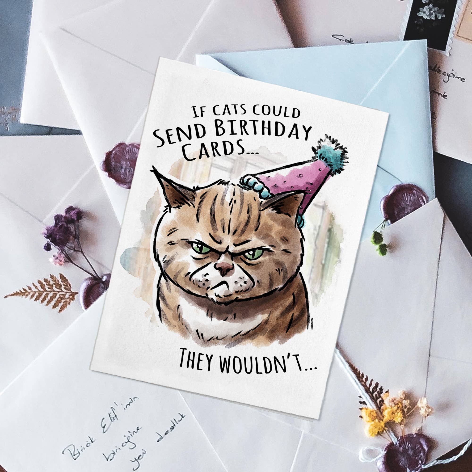 "If Cats Could.." Funny Cat Birthday Card for Friend Pet Lov | L.A. Mood Comics and Games