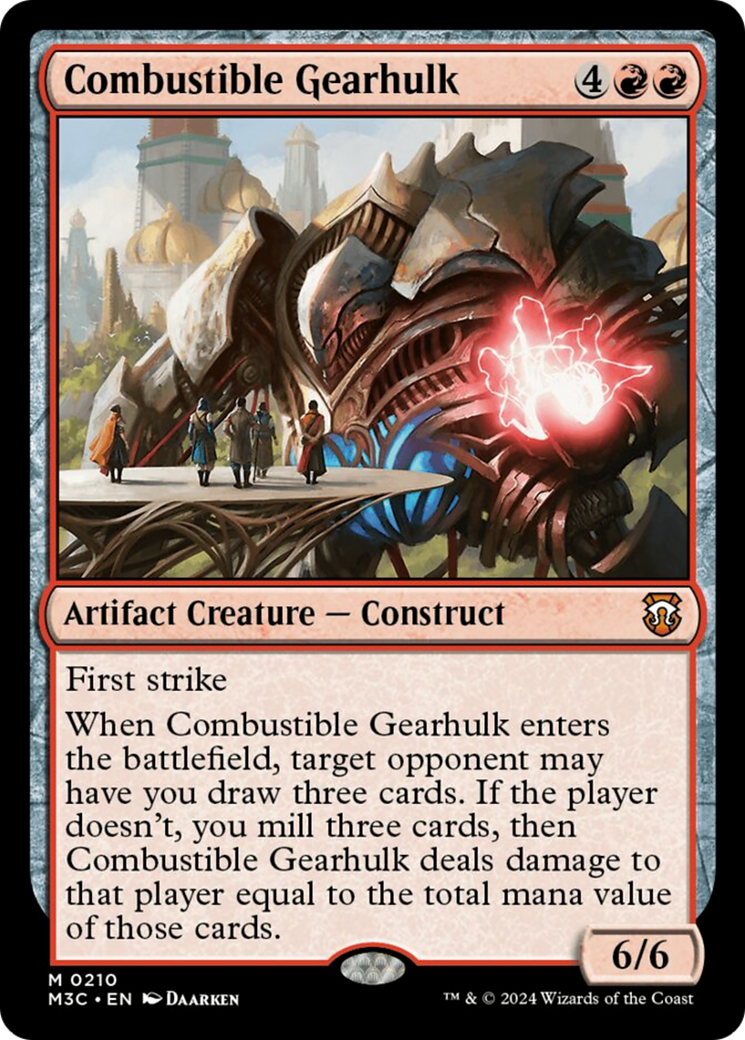 Combustible Gearhulk [Modern Horizons 3 Commander] | L.A. Mood Comics and Games