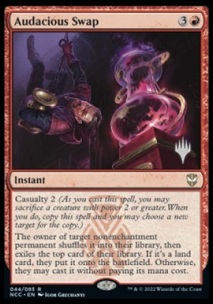 Audacious Swap (Promo Pack) [Streets of New Capenna Commander Promos] | L.A. Mood Comics and Games