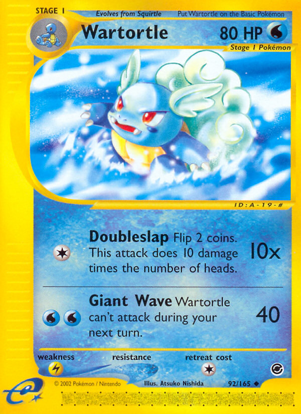 Wartortle (92/165) [Expedition: Base Set] | L.A. Mood Comics and Games