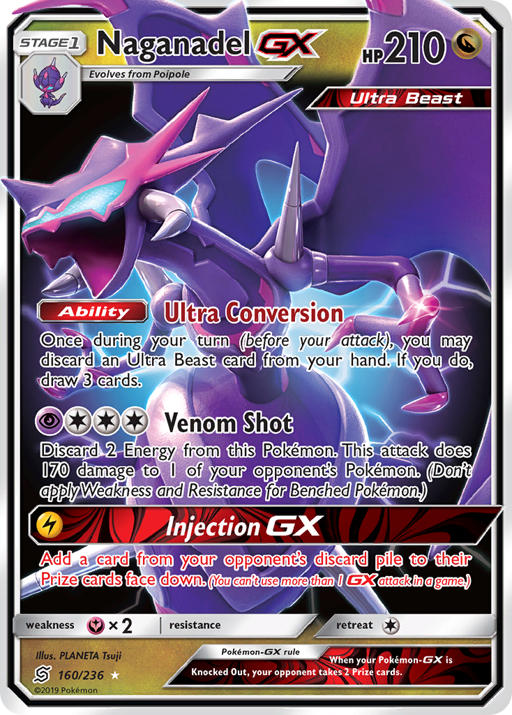 Naganadel GX (160/236) [Sun & Moon: Unified Minds] | L.A. Mood Comics and Games