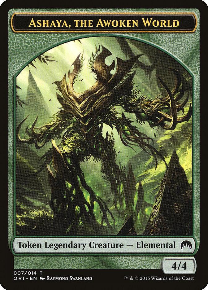 Ashaya, the Awoken World Token [Magic Origins Tokens] | L.A. Mood Comics and Games