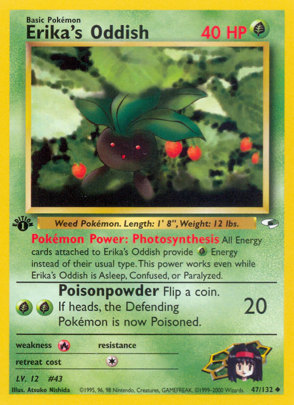 Erika's Oddish (47/132) [Gym Heroes 1st Edition] | L.A. Mood Comics and Games