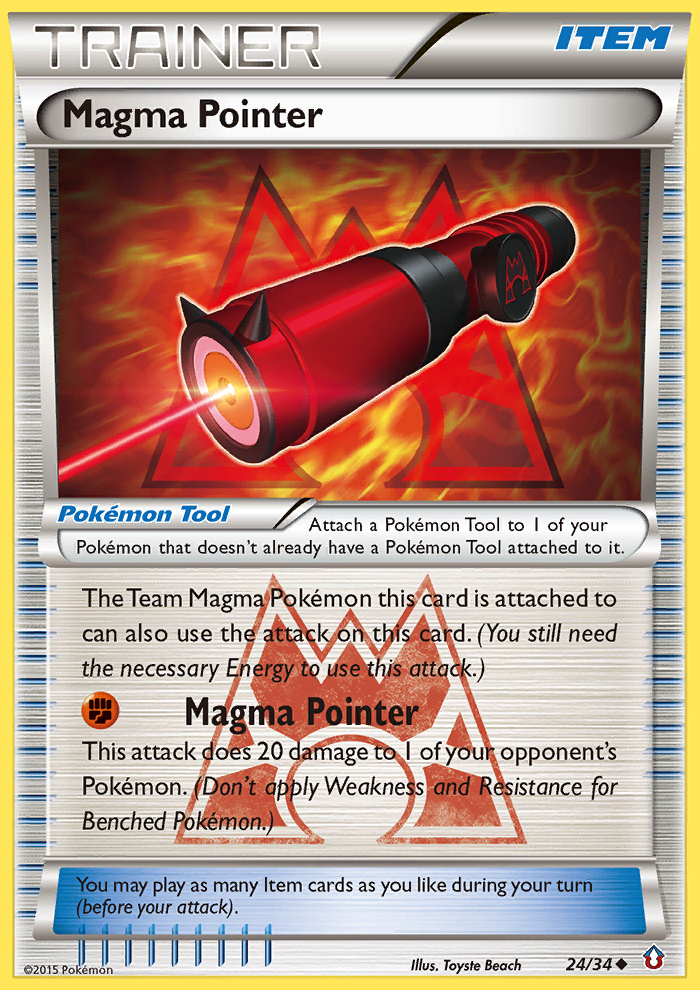 Magma Pointer (24/34) [XY: Double Crisis] | L.A. Mood Comics and Games