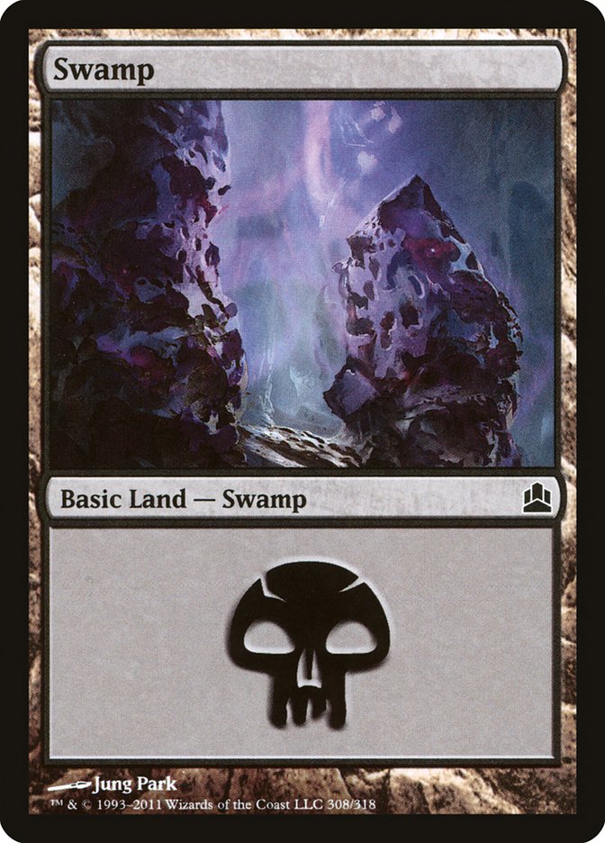 Swamp (308) [Commander 2011] | L.A. Mood Comics and Games