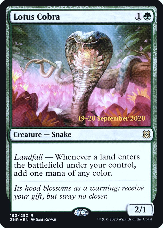 Lotus Cobra [Zendikar Rising Prerelease Promos] | L.A. Mood Comics and Games