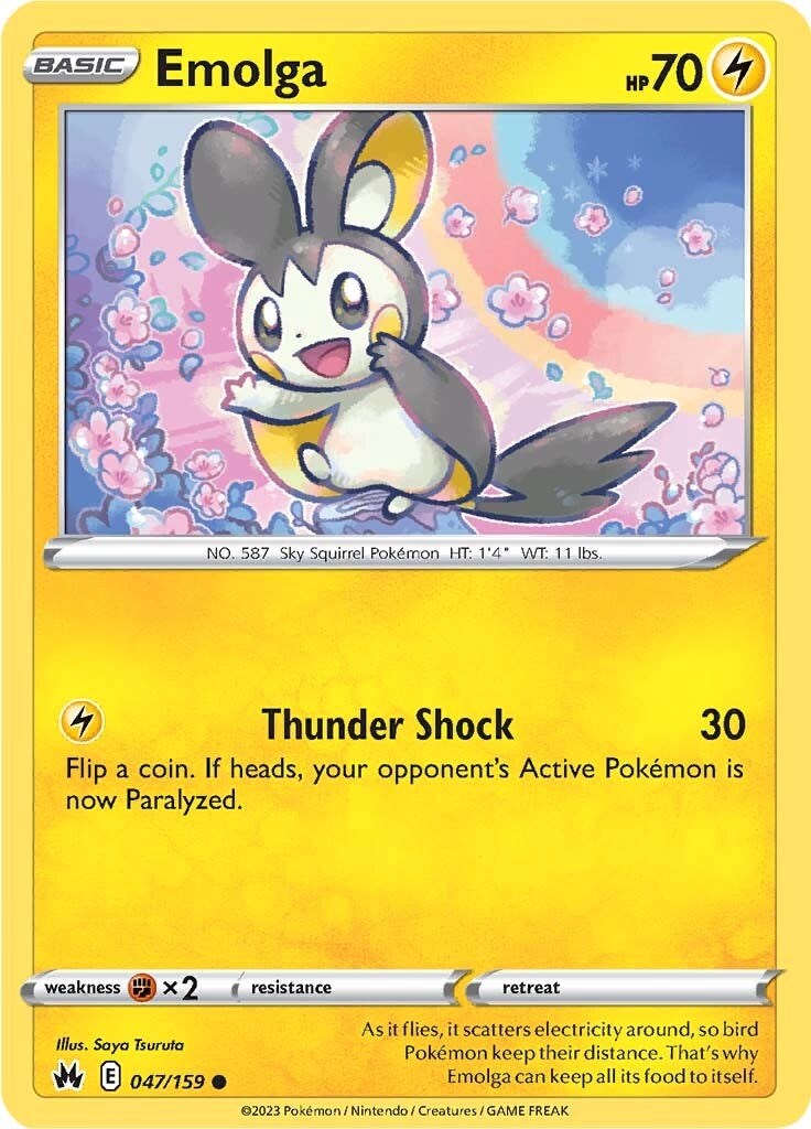 Emolga (047/159) [Sword & Shield: Crown Zenith] | L.A. Mood Comics and Games