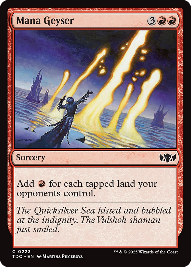 Mana Geyser [Tarkir: Dragonstorm Commander] | L.A. Mood Comics and Games