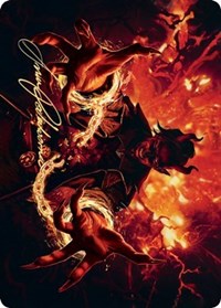 Tibalt's Trickery Art Card (Gold-Stamped Signature) [Kaldheim Art Series] | L.A. Mood Comics and Games