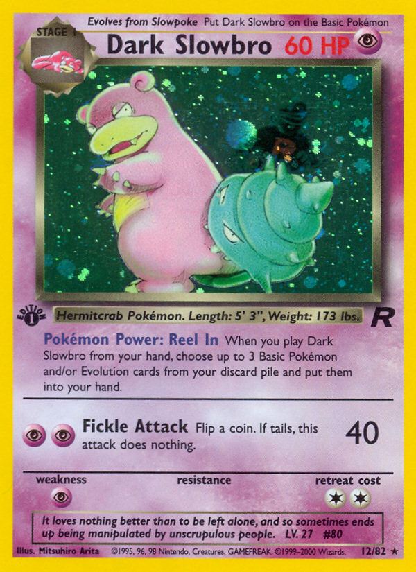 Dark Slowbro (12/82) [Team Rocket 1st Edition] | L.A. Mood Comics and Games
