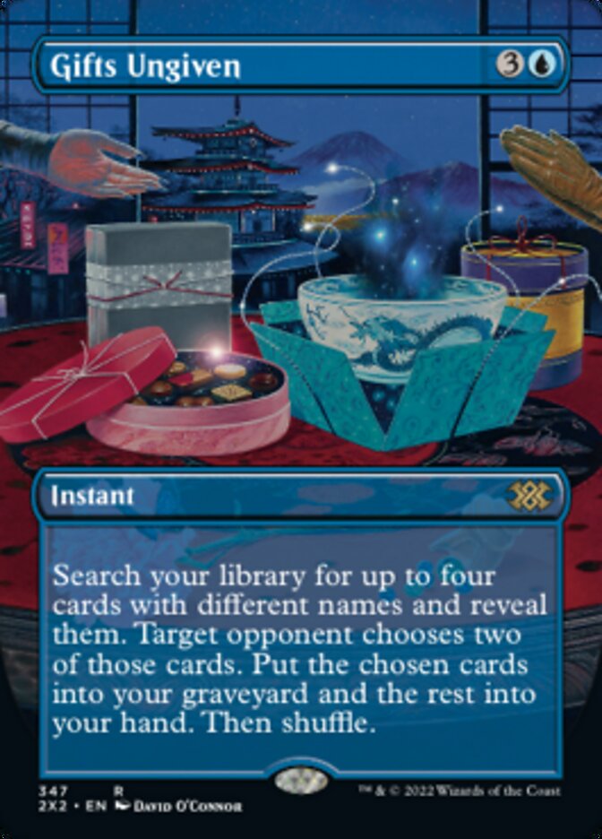 Gifts Ungiven (Borderless Alternate Art) [Double Masters 2022] | L.A. Mood Comics and Games