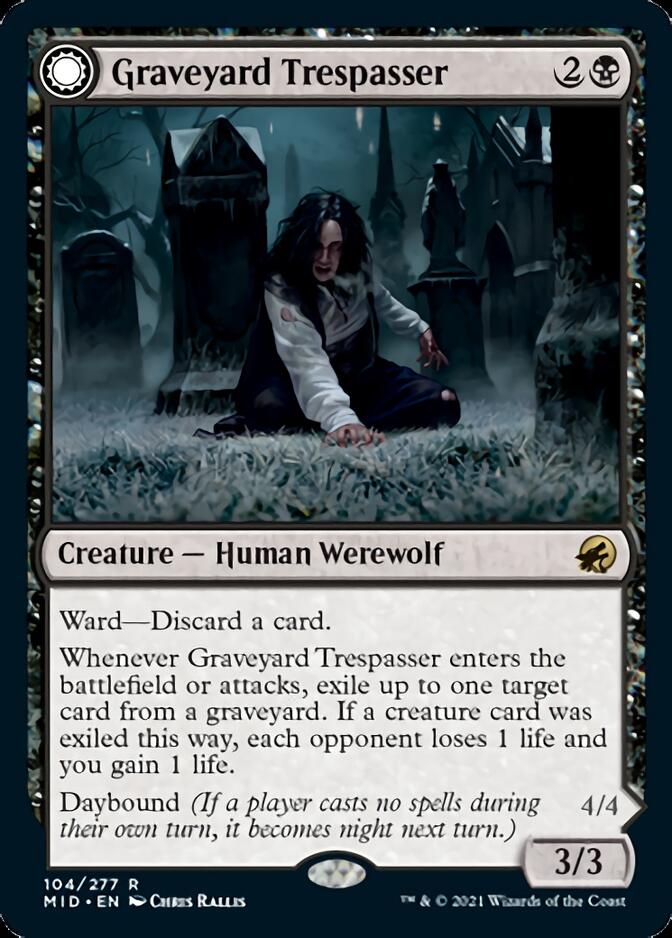 Graveyard Trespasser // Graveyard Glutton [Innistrad: Midnight Hunt] | L.A. Mood Comics and Games