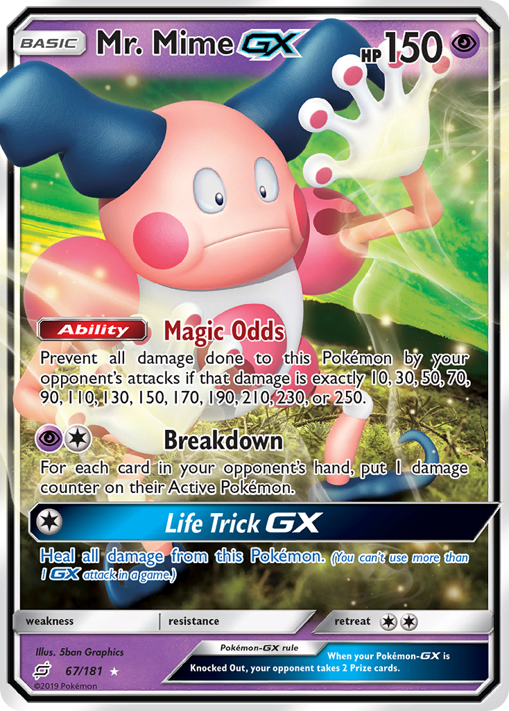 Mr. Mime GX (67/181) [Sun & Moon: Team Up] | L.A. Mood Comics and Games