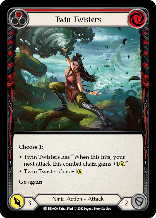 Twin Twisters (Red) [BEN009] (Outsiders Benji Blitz Deck) | L.A. Mood Comics and Games