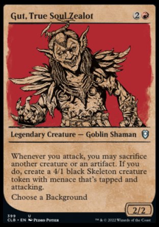 Gut, True Soul Zealot (Showcase) [Commander Legends: Battle for Baldur's Gate] | L.A. Mood Comics and Games