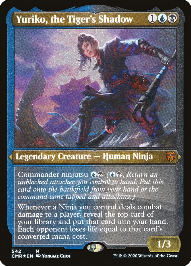 Yuriko, the Tiger's Shadow (Etched) [Commander Legends] | L.A. Mood Comics and Games