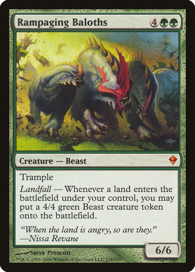 Rampaging Baloths (Oversized) [Oversize Cards] | L.A. Mood Comics and Games