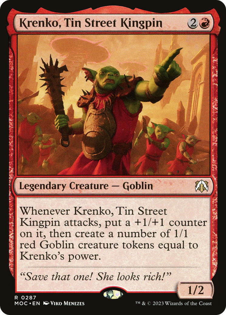 Krenko, Tin Street Kingpin [March of the Machine Commander] | L.A. Mood Comics and Games