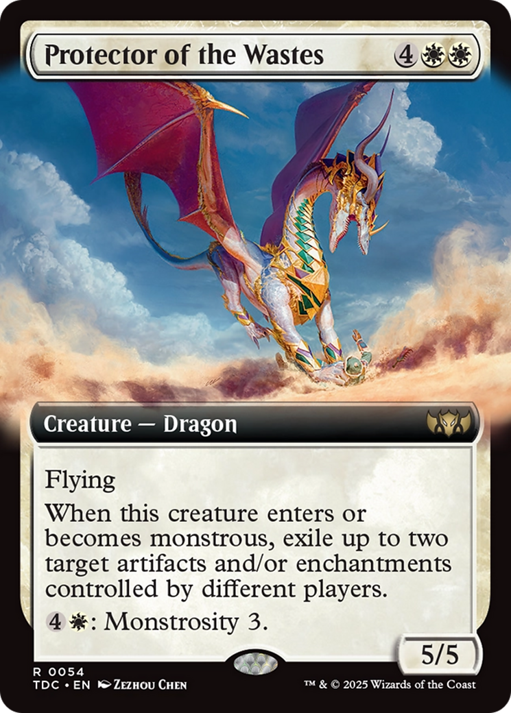 Protector of the Wastes (Extended Art) [Tarkir: Dragonstorm Commander] | L.A. Mood Comics and Games
