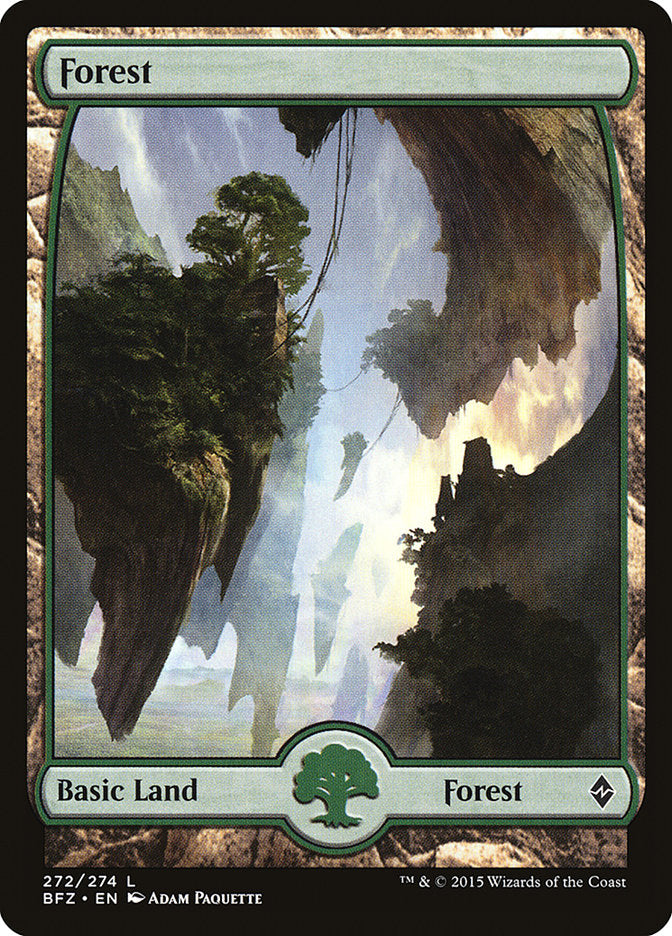 Forest (272) (Full Art) [Battle for Zendikar] | L.A. Mood Comics and Games